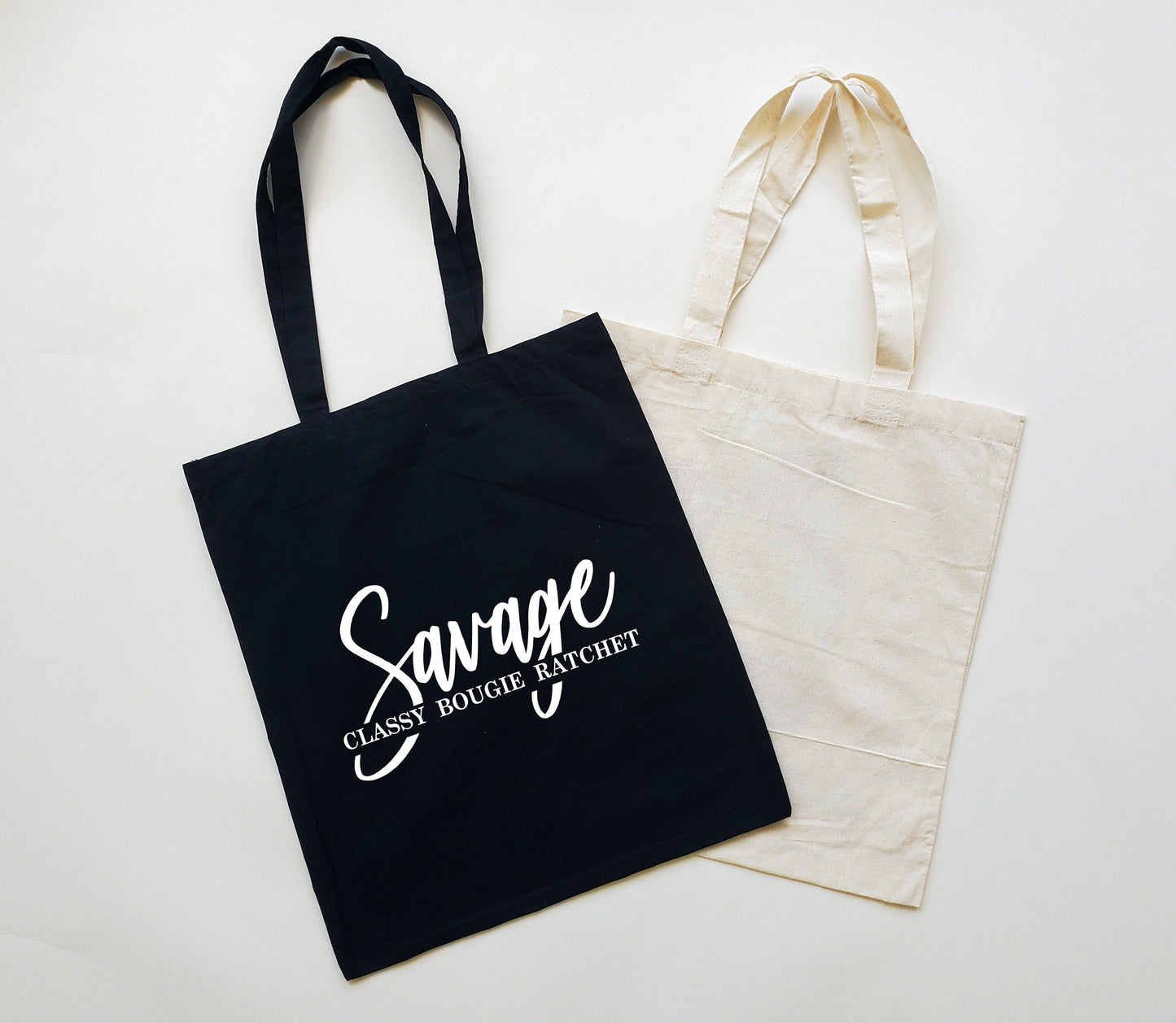 Savage (classy, bougie, ratchet) Canvas Tote Bag