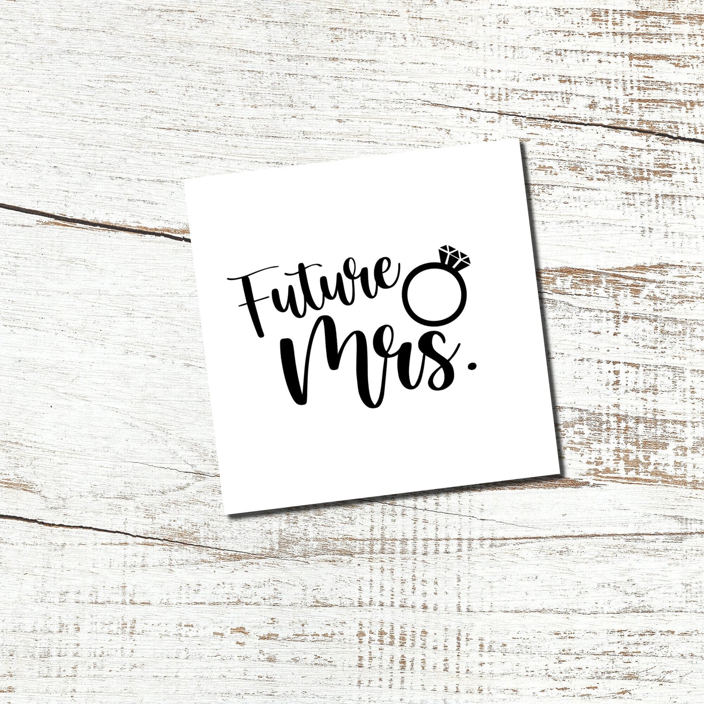Future Mrs. Engagement Vinyl Decal - Car Decal, Wall Decal, Laptop Decal, Silhouette Decal, Cup Decal, Tumbler Decal, Wine Glass Decal