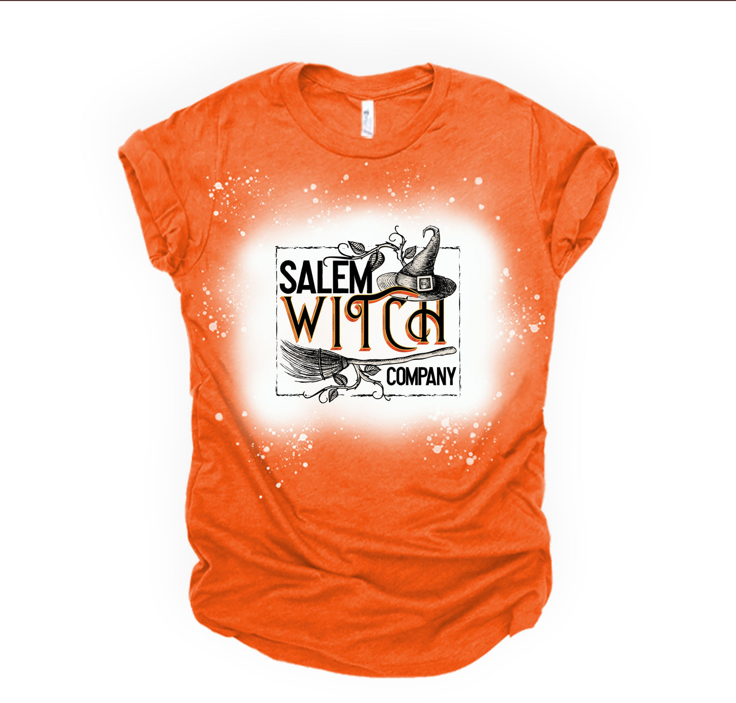 Salem Witch - Bleached with Sublimation T-Shirt/Polyester Material