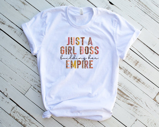 Girl Boss Building Empire - Sublimation T-Shirt/Polyester Material