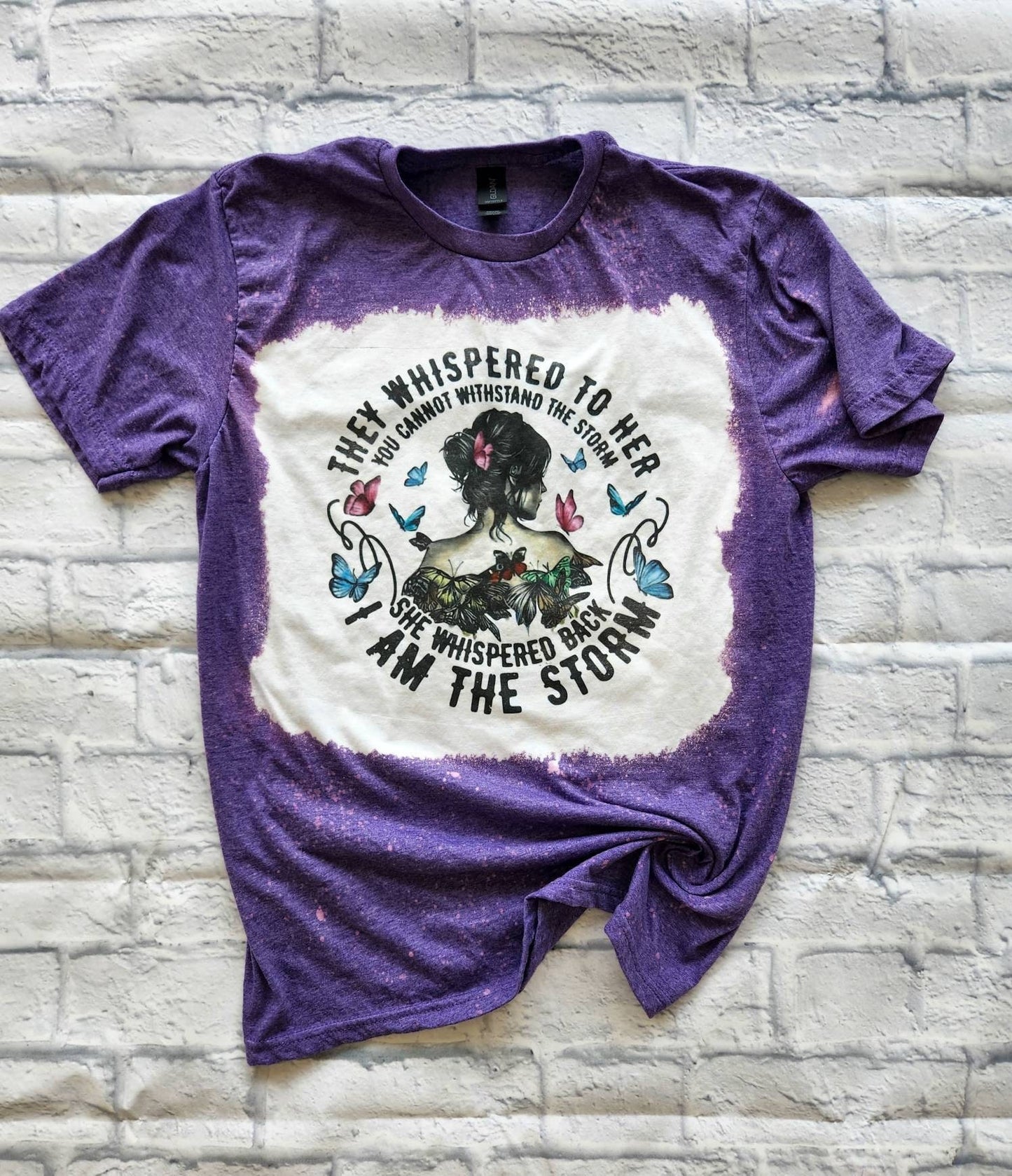 I am the Storm - Bleached with Sublimation T-Shirt/Polyester Material